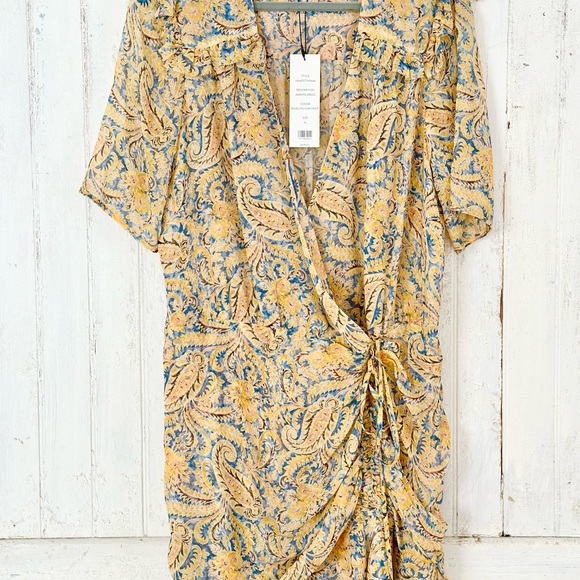 NEW Veronica Beard Dakota Paisley Silk Mini Dress - Picture 6 of 7